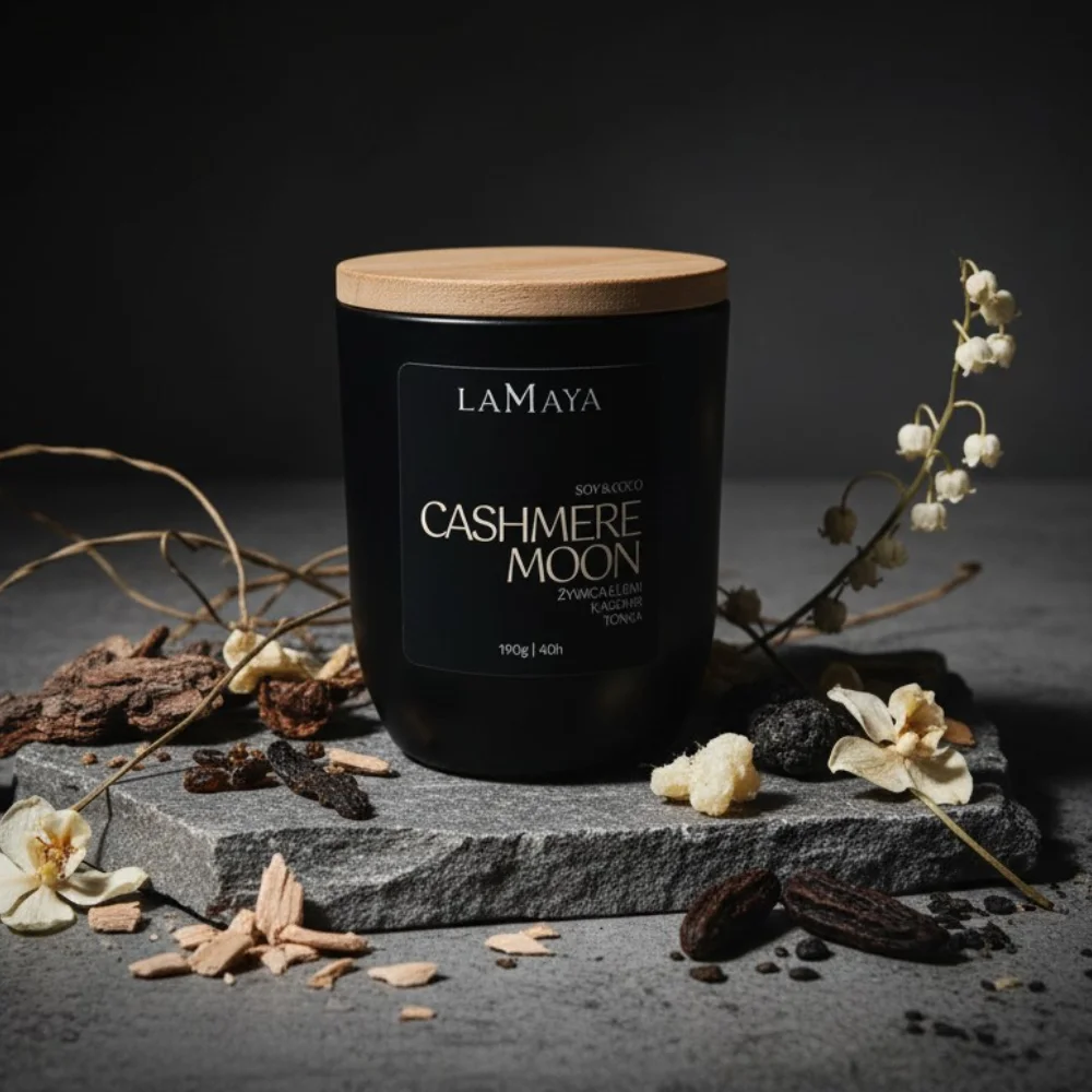 świeca o zapachu kaszmiru