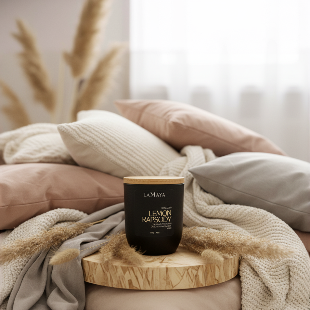 świeca o zapachu trawy cytrynowej