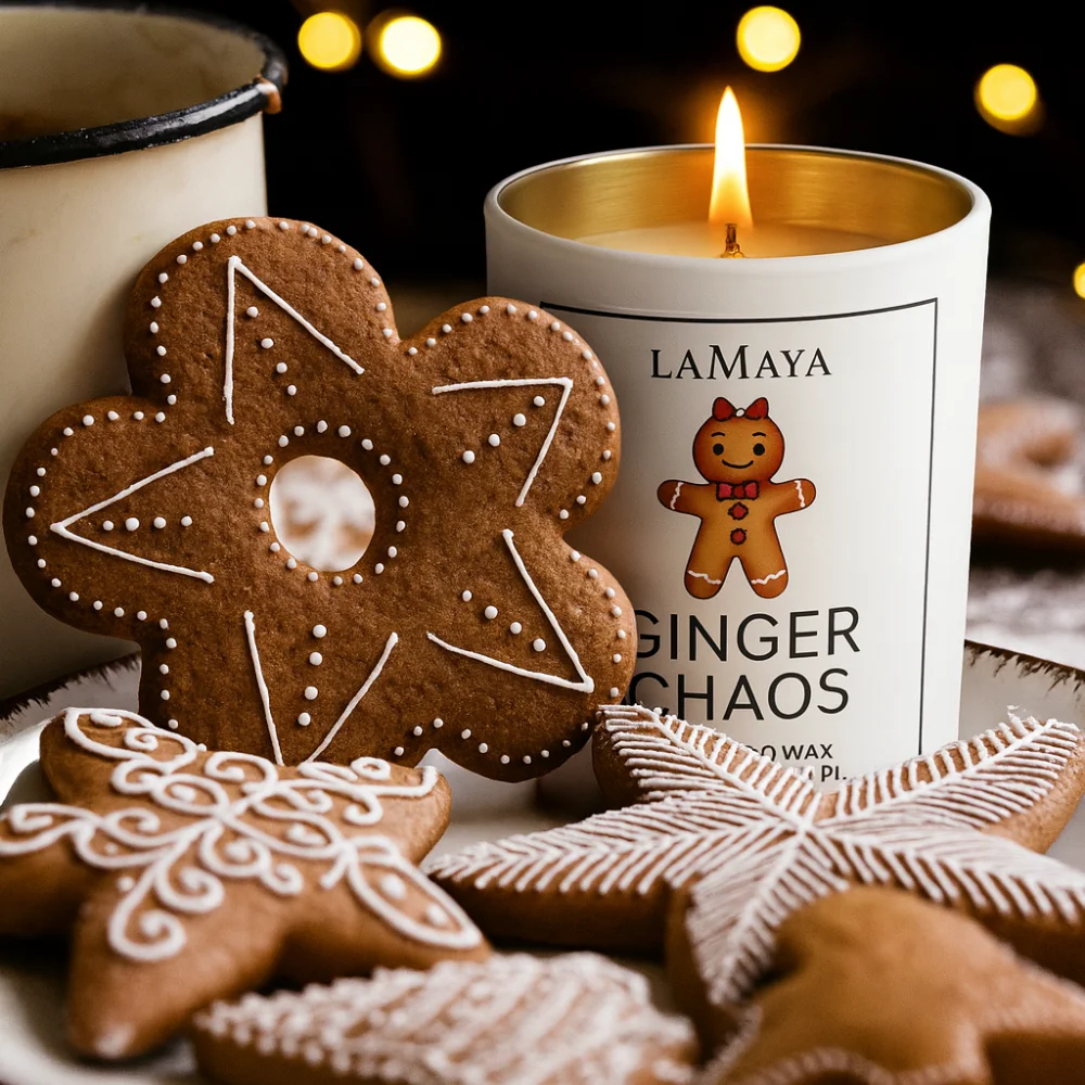świeca piernikowa imbirowa