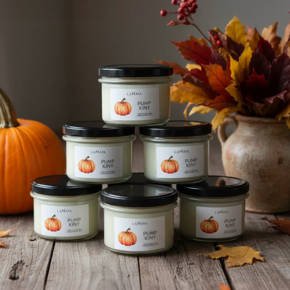 świeca o zapachu dyni