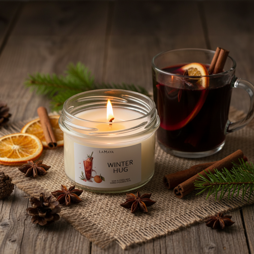 świeca o zapachu grzanego wina