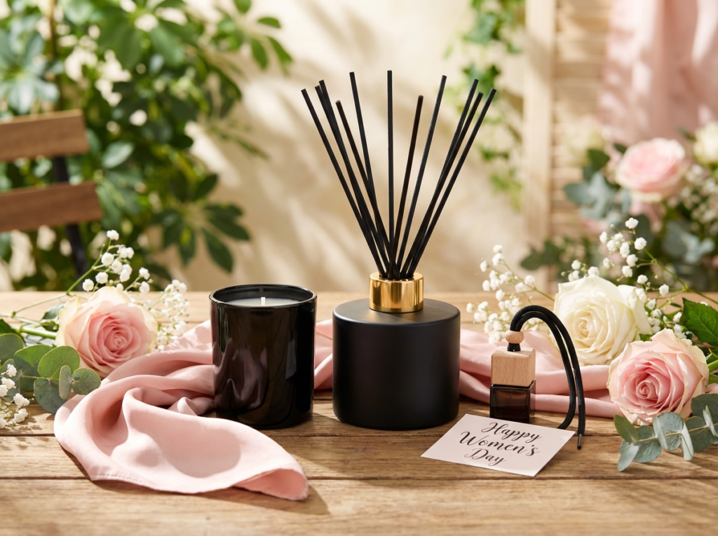 Pomysł na prezent na Dzień Kobiet – naturalne świece i dyfuzory LAMAYA
